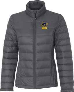 Ladies Weatherproof 32 Degrees Packable Down Jacket, Dark Pewter